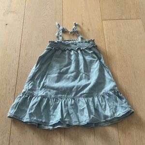Gap Blue Denim Dress with Ruffle Hem
